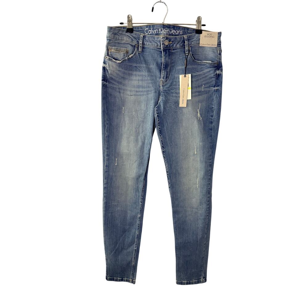 Calvin Klein Jeans W30 Light Wash Skinny Legging Denim